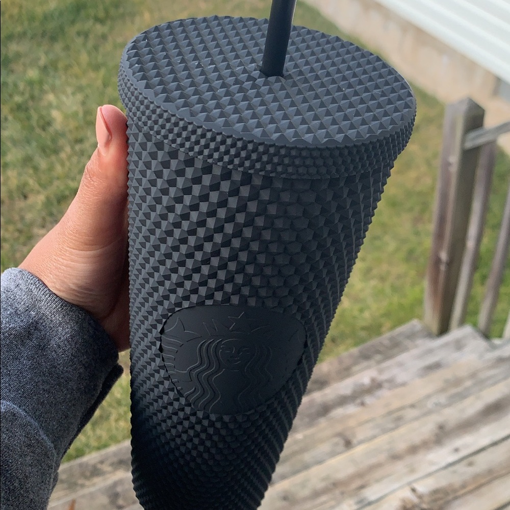 Matte Black Soft-Touch Studded Tumbler - 24 fl oz